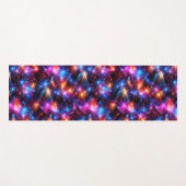 Tapis De Yoga Polygone néon abstrait avec explosions (Devant (Horizontal))
