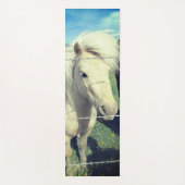 Tapis De Yoga Pony blanc (Devant)