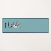 Tapis De Yoga Porte-caricature personnalisée Mouse Yoga Mat (Devant (Horizontal))