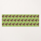 Tapis De Yoga Portrait vierge du cerf de queue noire souriant Fa (Devant (Horizontal))