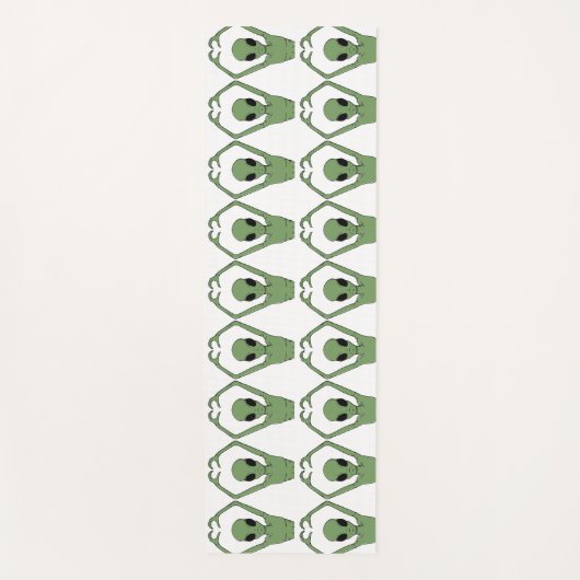 Tapis De Yoga Pose de cœur extraterrestre (Devant)