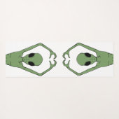 Tapis De Yoga Pose de cœur extraterrestre (Dos (Horizontal))