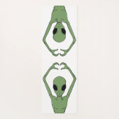 Tapis De Yoga Pose de cœur extraterrestre (Dos)