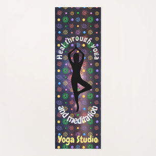 Tapis De Yoga Pose de yoga chakra à voie laiteuse sur mesure