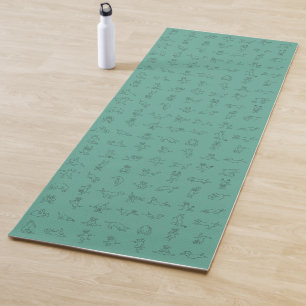 Tapis De Yoga Pose de yoga de chien. Yoga avec chiens