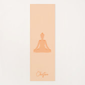 Tapis De Yoga Pose de Yoga Peach Soft avec nom personnalisé (Devant)
