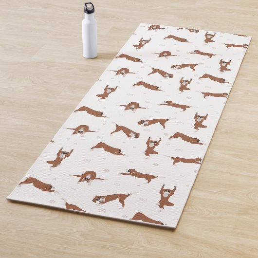 Tapis De Yoga Pose de yoga pour chien de boxe (En situation)