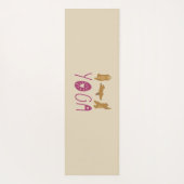 Tapis De Yoga Poses de Yoga de l'ours drôle (Dos)