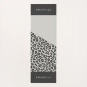 Tapis De Yoga Poster de animal moderne coloré géométrique (Dos)