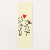 Tapis de yoga pour couple mignon (Devant)