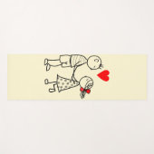 Tapis de yoga pour couple mignon (Devant (Horizontal))