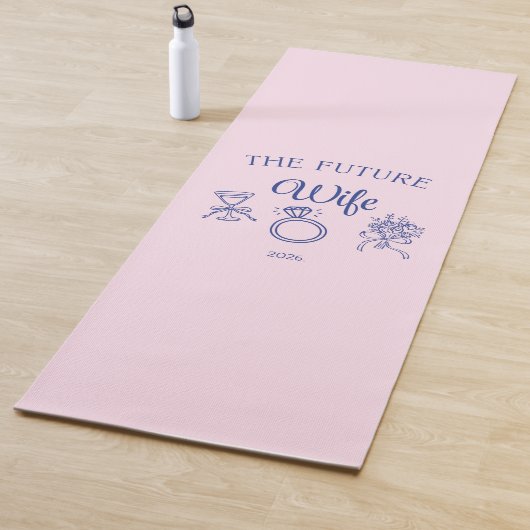 Tapis de yoga pour future épouse (En situation)