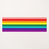 Tapis De Yoga Premier drapeau de la Rainbow Pride (Devant (Horizontal))