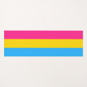 Tapis De Yoga Pride transexuelle (drapeau panaché) (Devant (Horizontal))