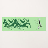 Tapis De Yoga Prière Mantis Bamboo Jungle Yoga Mat (Dos (Horizontal))