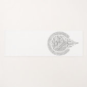 Tapis De Yoga Prière Mat Ayat Al Kursi (Devant (Horizontal))