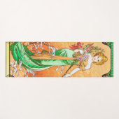 Tapis De Yoga Printemps, Alphonse Mucha (Devant (Horizontal))