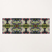 Tapis De Yoga Printemps Crabapple Blossoms Abstraits (Devant (Horizontal))
