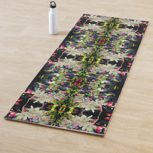 Tapis De Yoga Printemps Crabapple Blossoms Abstraits