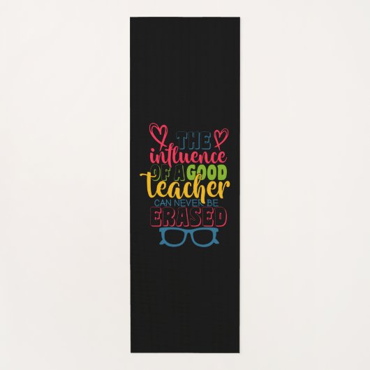 Tapis De Yoga Professeur Cadeaux | L'Influence D'Un Bon Enseigna (Devant)
