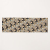 Tapis De Yoga Profil d'un faucon pèlerin (Devant (Horizontal))