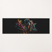 Tapis De Yoga Profil Feline (Devant (Horizontal))