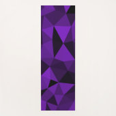 Tapis De Yoga Purple black geometric mesh pattern (Devant)