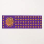 Tapis De Yoga Purple et or (Devant (Horizontal))