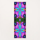 Tapis De Yoga Purple Et Turquoise Abstrait (Devant)