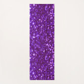 Tapis De Yoga Purple Glitter Bling Glam Modern (Devant)