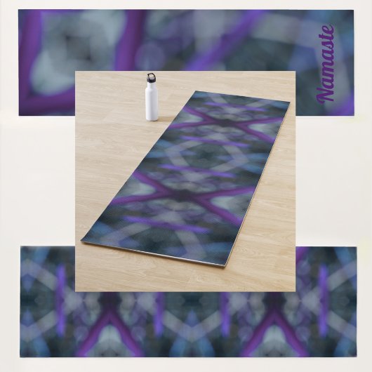 Tapis De Yoga Purple Medley Boho Chic imprimé double face