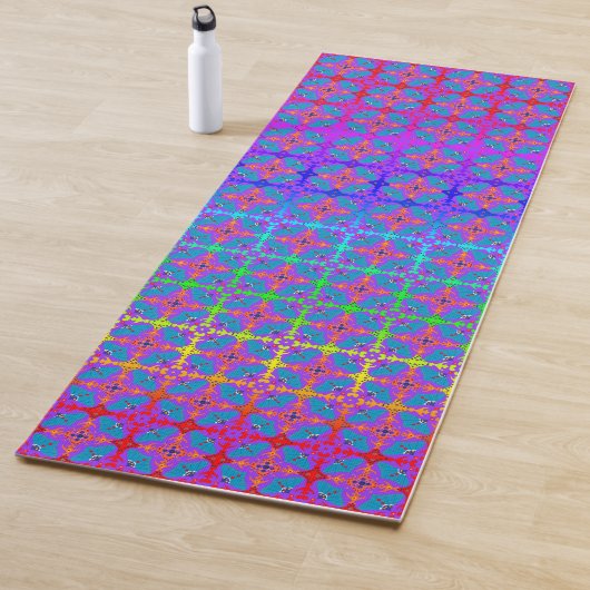 Tapis De Yoga Purple Passion Boho Beauté (En situation)