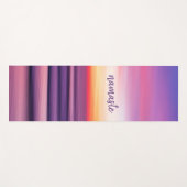 Tapis De Yoga Purple Pink Beach Sunset Ocean Waves Namaste (Devant (Horizontal))