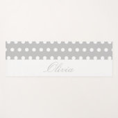 Tapis De Yoga Purple Poka Dots (Devant (Horizontal))