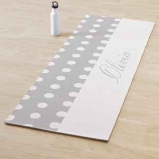 Tapis De Yoga Purple Poka Dots