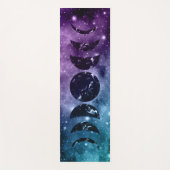Tapis De Yoga Purple Turquoise Galaxy Nebula Dream Moon Phases # (Devant)
