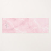 Tapis De Yoga Quartz rose rose pâle de PixDezines (Devant (Horizontal))