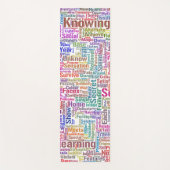 Tapis De Yoga Question Apprendre Nuage MotssTexte Motif Message (Devant)