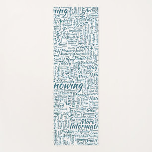 Tapis De Yoga Question Apprendre Nuage MotssTexte Motif Message