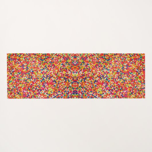 Tapis De Yoga Rainbow Candy Motif (Dos (Horizontal))