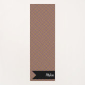 Tapis De Yoga Rainbow Check Scottish Tartan Plaid Motif (Devant)