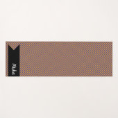 Tapis De Yoga Rainbow Check Scottish Tartan Plaid Motif (Devant (Horizontal))