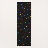 Tapis De Yoga Rainbow Confetti Polka Dot double face (Dos)