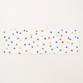 Tapis De Yoga Rainbow Confetti Polka Dot double face (Devant (Horizontal))