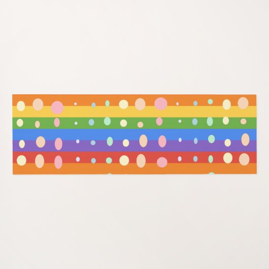 TAPIS DE YOGA RAINBOW DOT STRIPES (Dos (Horizontal))