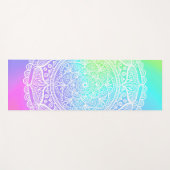 Tapis De Yoga Rainbow Mandala (Devant (Horizontal))