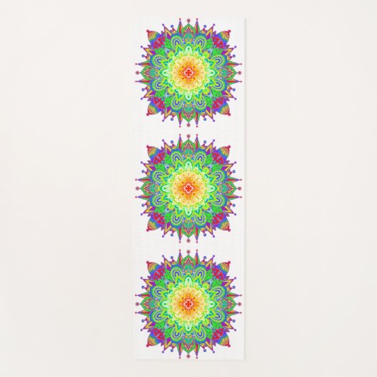 Tapis De Yoga Rainbow Mandala (Devant)