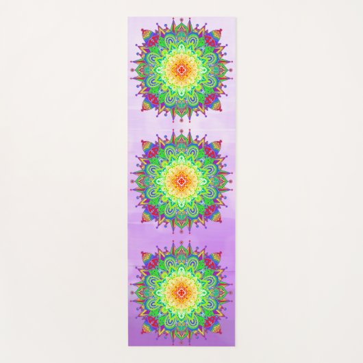 Tapis De Yoga Rainbow Mandala Yoga Mat (Devant)