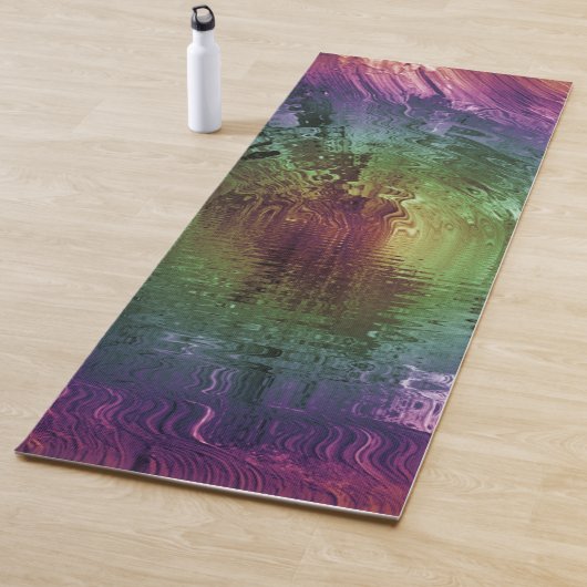 Tapis De Yoga Rainbow Tie Dye Landscape (En situation)