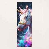 Tapis De Yoga Rainbow Unicorn double face Nom personnalisé (Dos)